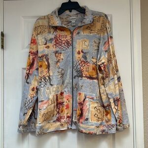 Chico's Vintage Zipper Front Jacket-Size XL/16